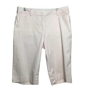 Talbots Perfect Short Lt. Pink Cotton/Spandex 13" Inseam Casual Preppy Sz 6
